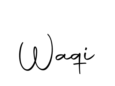 Create a beautiful signature design for name Waqi. With this signature (Autography-DOLnW) fonts, you can make a handwritten signature for free. Waqi signature style 10 images and pictures png