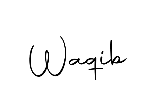 The best way (Autography-DOLnW) to make a short signature is to pick only two or three words in your name. The name Waqib include a total of six letters. For converting this name. Waqib signature style 10 images and pictures png