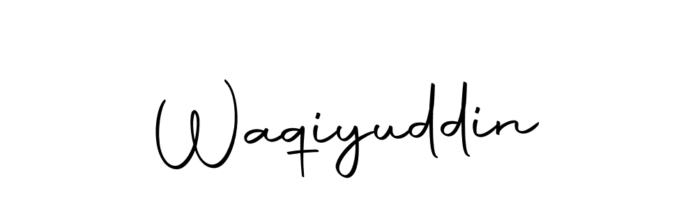 Use a signature maker to create a handwritten signature online. With this signature software, you can design (Autography-DOLnW) your own signature for name Waqiyuddin. Waqiyuddin signature style 10 images and pictures png