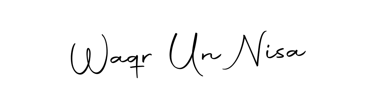 Similarly Autography-DOLnW is the best handwritten signature design. Signature creator online .You can use it as an online autograph creator for name Waqr Un Nisa. Waqr Un Nisa signature style 10 images and pictures png