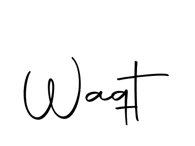 Use a signature maker to create a handwritten signature online. With this signature software, you can design (Autography-DOLnW) your own signature for name Waqt. Waqt signature style 10 images and pictures png