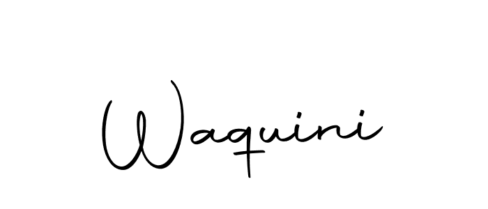 Design your own signature with our free online signature maker. With this signature software, you can create a handwritten (Autography-DOLnW) signature for name Waquini. Waquini signature style 10 images and pictures png