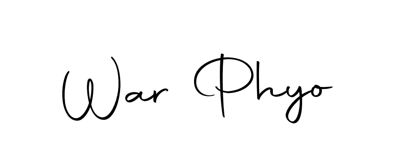 Also we have War Phyo name is the best signature style. Create professional handwritten signature collection using Autography-DOLnW autograph style. War Phyo signature style 10 images and pictures png