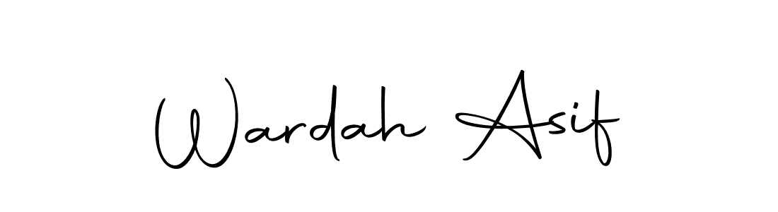 Make a beautiful signature design for name Wardah Asif. Use this online signature maker to create a handwritten signature for free. Wardah Asif signature style 10 images and pictures png