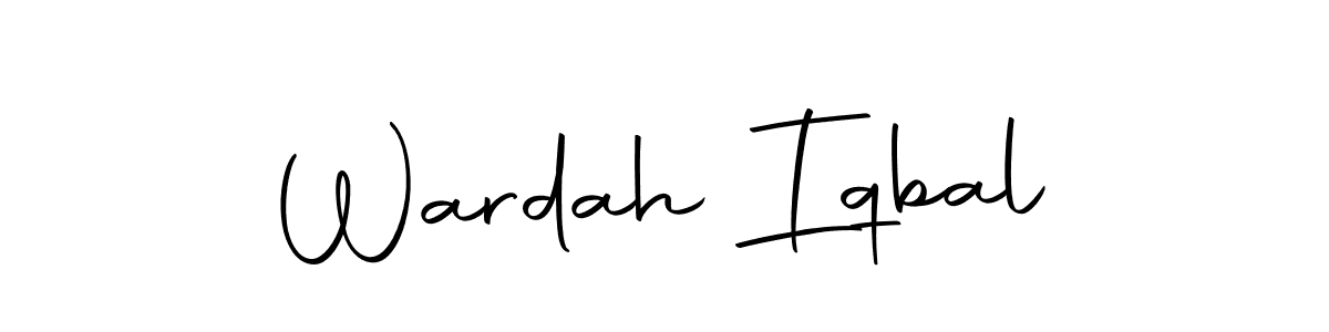 Design your own signature with our free online signature maker. With this signature software, you can create a handwritten (Autography-DOLnW) signature for name Wardah Iqbal. Wardah Iqbal signature style 10 images and pictures png