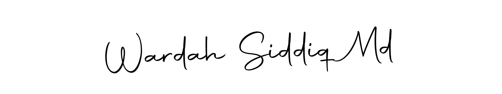 Make a short Wardah Siddiq Md signature style. Manage your documents anywhere anytime using Autography-DOLnW. Create and add eSignatures, submit forms, share and send files easily. Wardah Siddiq Md signature style 10 images and pictures png