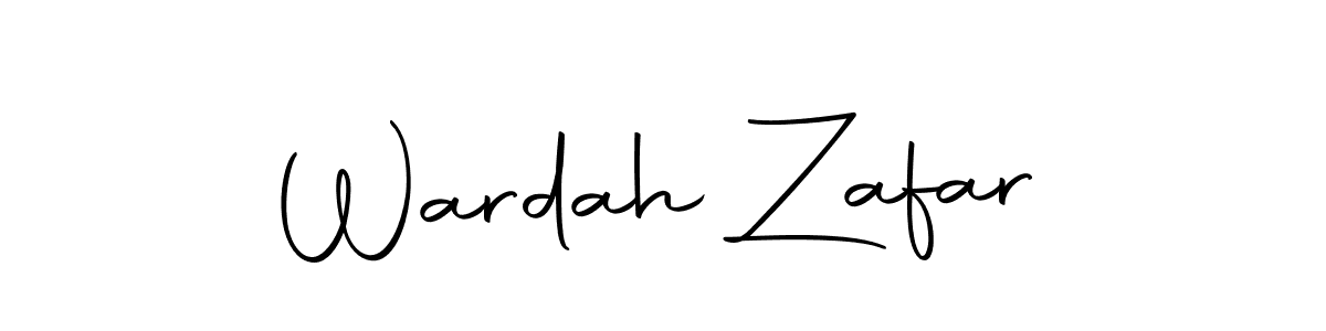 Design your own signature with our free online signature maker. With this signature software, you can create a handwritten (Autography-DOLnW) signature for name Wardah Zafar. Wardah Zafar signature style 10 images and pictures png