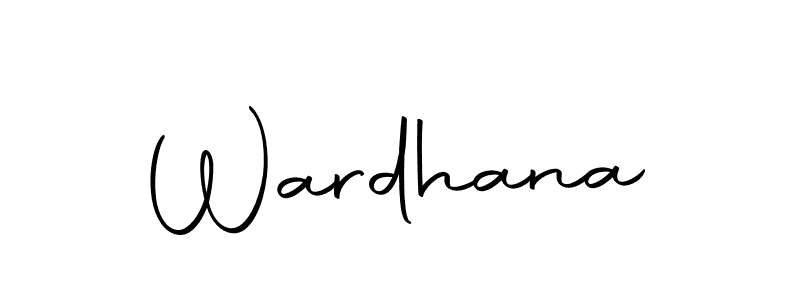Make a beautiful signature design for name Wardhana. With this signature (Autography-DOLnW) style, you can create a handwritten signature for free. Wardhana signature style 10 images and pictures png