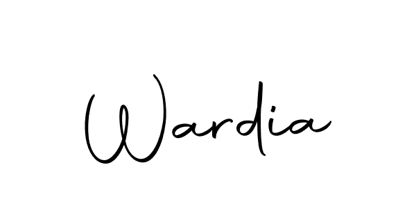Make a beautiful signature design for name Wardia. Use this online signature maker to create a handwritten signature for free. Wardia signature style 10 images and pictures png