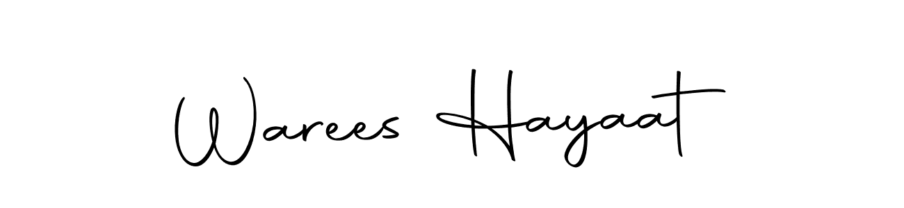 Make a short Warees Hayaat signature style. Manage your documents anywhere anytime using Autography-DOLnW. Create and add eSignatures, submit forms, share and send files easily. Warees Hayaat signature style 10 images and pictures png