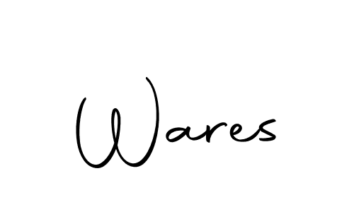 Make a beautiful signature design for name Wares. With this signature (Autography-DOLnW) style, you can create a handwritten signature for free. Wares signature style 10 images and pictures png
