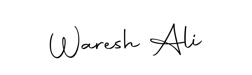 Create a beautiful signature design for name Waresh Ali. With this signature (Autography-DOLnW) fonts, you can make a handwritten signature for free. Waresh Ali signature style 10 images and pictures png