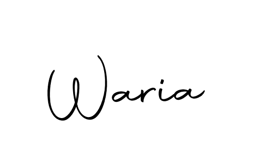 Make a beautiful signature design for name Waria. Use this online signature maker to create a handwritten signature for free. Waria signature style 10 images and pictures png