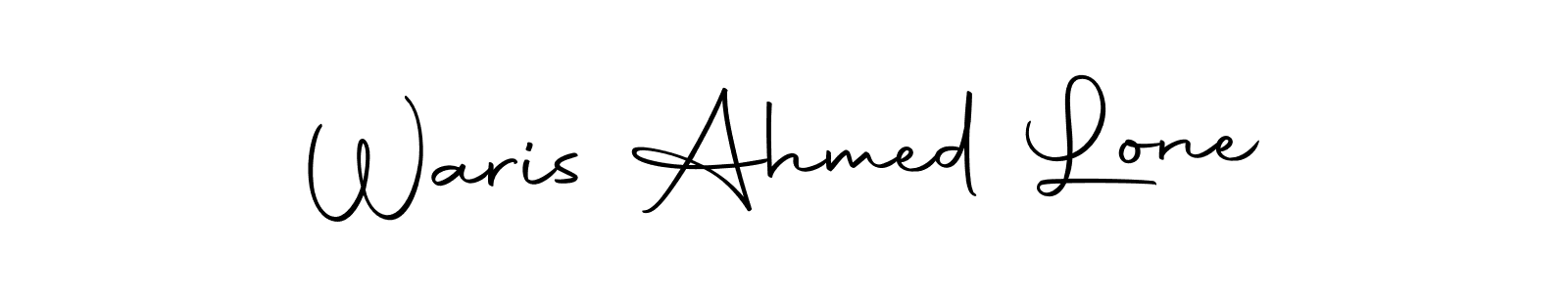 Autography-DOLnW is a professional signature style that is perfect for those who want to add a touch of class to their signature. It is also a great choice for those who want to make their signature more unique. Get Waris Ahmed Lone name to fancy signature for free. Waris Ahmed Lone signature style 10 images and pictures png