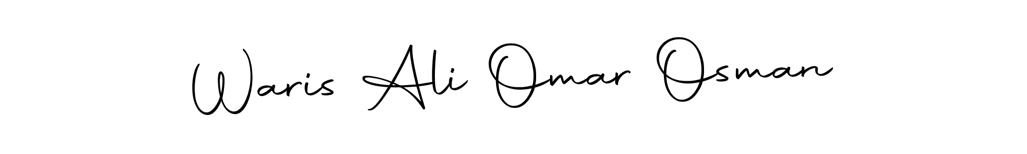 Use a signature maker to create a handwritten signature online. With this signature software, you can design (Autography-DOLnW) your own signature for name Waris Ali Omar Osman. Waris Ali Omar Osman signature style 10 images and pictures png