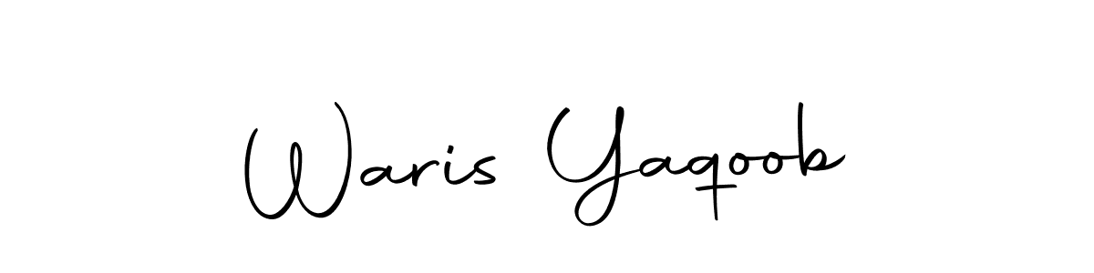 Waris Yaqoob stylish signature style. Best Handwritten Sign (Autography-DOLnW) for my name. Handwritten Signature Collection Ideas for my name Waris Yaqoob. Waris Yaqoob signature style 10 images and pictures png