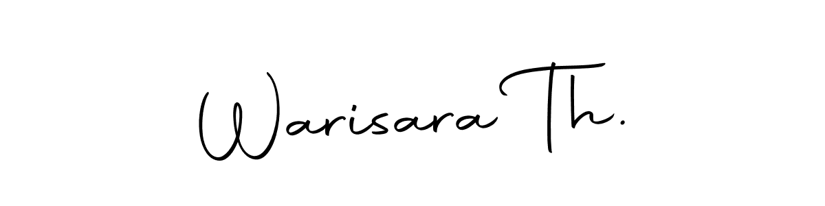 You can use this online signature creator to create a handwritten signature for the name Warisara Th.. This is the best online autograph maker. Warisara Th. signature style 10 images and pictures png