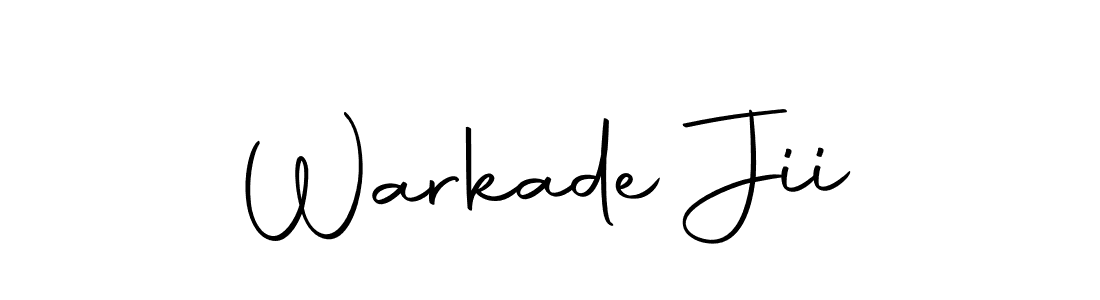 Warkade Jii stylish signature style. Best Handwritten Sign (Autography-DOLnW) for my name. Handwritten Signature Collection Ideas for my name Warkade Jii. Warkade Jii signature style 10 images and pictures png