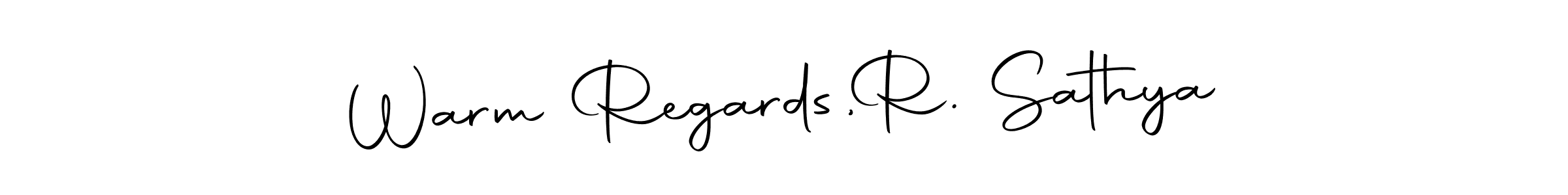 if you are searching for the best signature style for your name Warm Regards,  R. Sathya. so please give up your signature search. here we have designed multiple signature styles  using Autography-DOLnW. Warm Regards,  R. Sathya signature style 10 images and pictures png