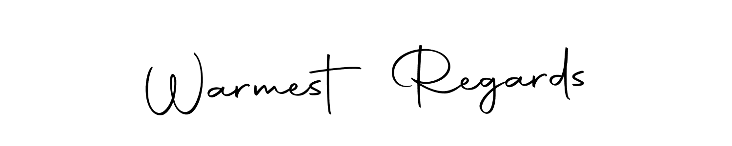 Design your own signature with our free online signature maker. With this signature software, you can create a handwritten (Autography-DOLnW) signature for name Warmest Regards. Warmest Regards signature style 10 images and pictures png