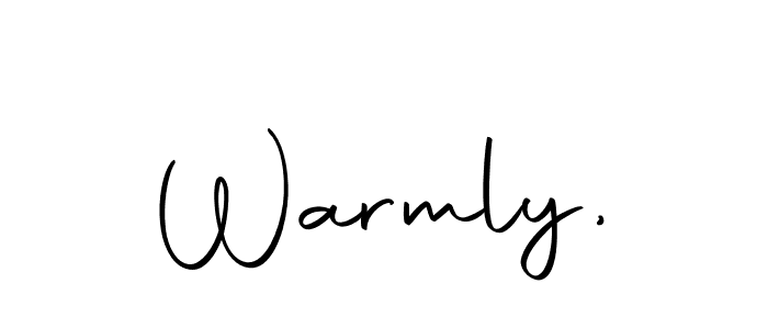 It looks lik you need a new signature style for name Warmly,. Design unique handwritten (Autography-DOLnW) signature with our free signature maker in just a few clicks. Warmly, signature style 10 images and pictures png