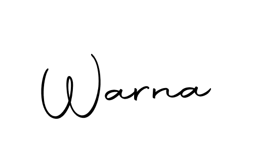 Design your own signature with our free online signature maker. With this signature software, you can create a handwritten (Autography-DOLnW) signature for name Warna. Warna signature style 10 images and pictures png