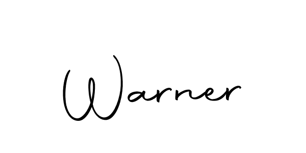 Design your own signature with our free online signature maker. With this signature software, you can create a handwritten (Autography-DOLnW) signature for name Warner. Warner signature style 10 images and pictures png