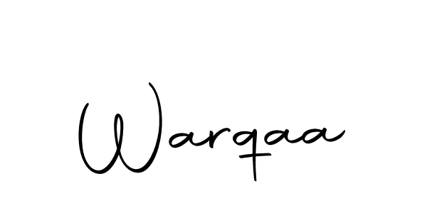 Design your own signature with our free online signature maker. With this signature software, you can create a handwritten (Autography-DOLnW) signature for name Warqaa. Warqaa signature style 10 images and pictures png
