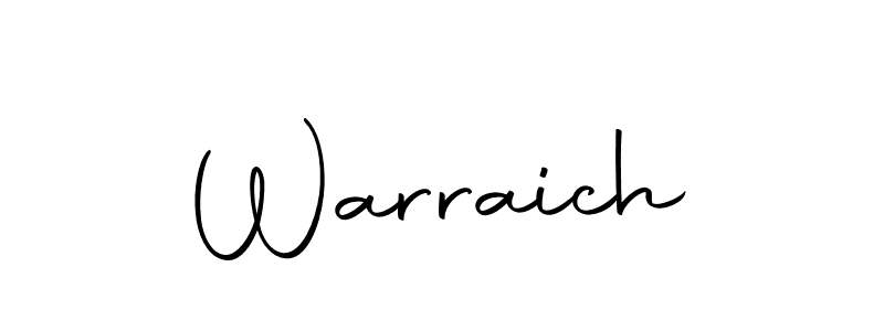 Make a beautiful signature design for name Warraich. Use this online signature maker to create a handwritten signature for free. Warraich signature style 10 images and pictures png