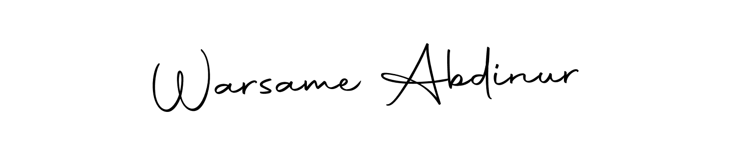 How to make Warsame Abdinur signature? Autography-DOLnW is a professional autograph style. Create handwritten signature for Warsame Abdinur name. Warsame Abdinur signature style 10 images and pictures png