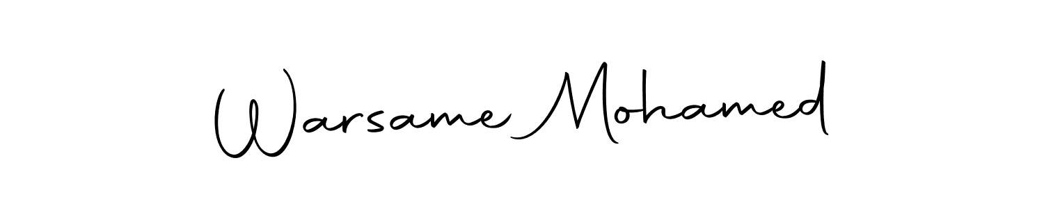 Warsame Mohamed stylish signature style. Best Handwritten Sign (Autography-DOLnW) for my name. Handwritten Signature Collection Ideas for my name Warsame Mohamed. Warsame Mohamed signature style 10 images and pictures png