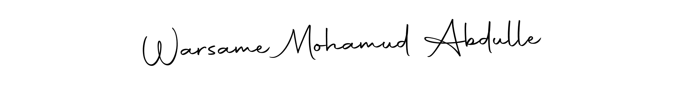 Warsame Mohamud Abdulle stylish signature style. Best Handwritten Sign (Autography-DOLnW) for my name. Handwritten Signature Collection Ideas for my name Warsame Mohamud Abdulle. Warsame Mohamud Abdulle signature style 10 images and pictures png