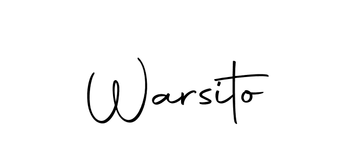 Create a beautiful signature design for name Warsito. With this signature (Autography-DOLnW) fonts, you can make a handwritten signature for free. Warsito signature style 10 images and pictures png