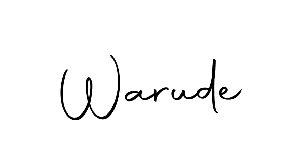Make a beautiful signature design for name Warude. Use this online signature maker to create a handwritten signature for free. Warude signature style 10 images and pictures png
