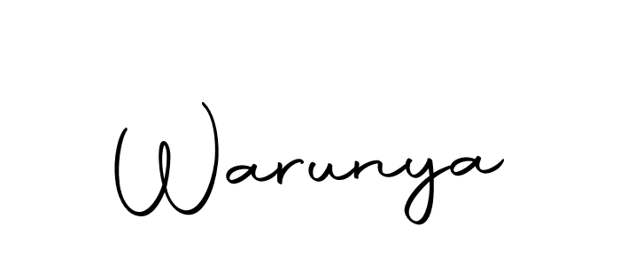 How to make Warunya signature? Autography-DOLnW is a professional autograph style. Create handwritten signature for Warunya name. Warunya signature style 10 images and pictures png