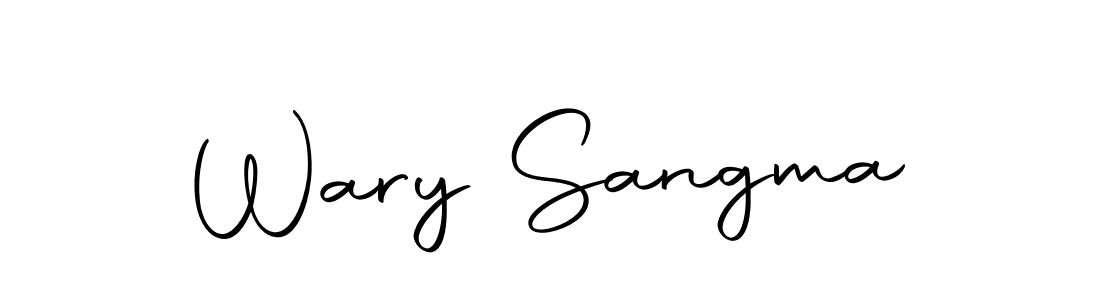 Wary Sangma stylish signature style. Best Handwritten Sign (Autography-DOLnW) for my name. Handwritten Signature Collection Ideas for my name Wary Sangma. Wary Sangma signature style 10 images and pictures png