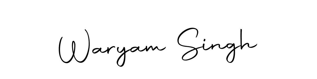 You can use this online signature creator to create a handwritten signature for the name Waryam Singh. This is the best online autograph maker. Waryam Singh signature style 10 images and pictures png