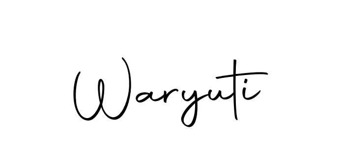 Here are the top 10 professional signature styles for the name Waryuti. These are the best autograph styles you can use for your name. Waryuti signature style 10 images and pictures png