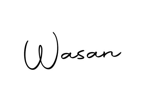 Make a beautiful signature design for name Wasan. With this signature (Autography-DOLnW) style, you can create a handwritten signature for free. Wasan signature style 10 images and pictures png