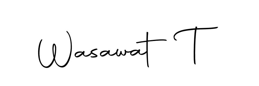 Create a beautiful signature design for name Wasawat T. With this signature (Autography-DOLnW) fonts, you can make a handwritten signature for free. Wasawat T signature style 10 images and pictures png