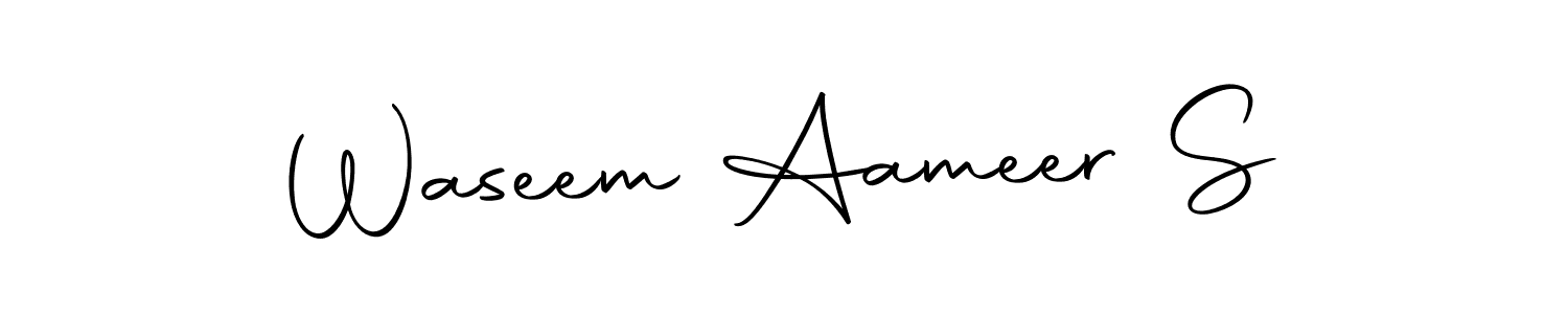 if you are searching for the best signature style for your name Waseem Aameer S. so please give up your signature search. here we have designed multiple signature styles  using Autography-DOLnW. Waseem Aameer S signature style 10 images and pictures png