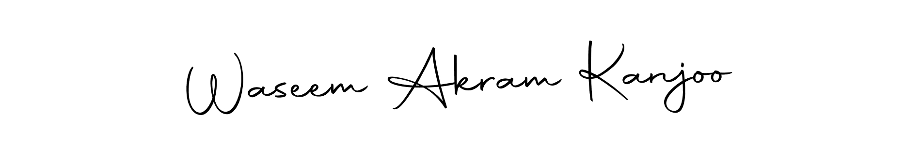 Make a beautiful signature design for name Waseem Akram Kanjoo. With this signature (Autography-DOLnW) style, you can create a handwritten signature for free. Waseem Akram Kanjoo signature style 10 images and pictures png