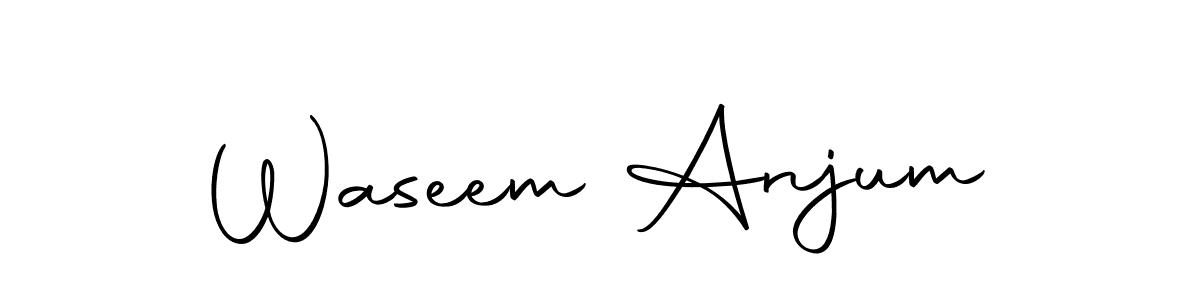 Make a beautiful signature design for name Waseem Anjum. With this signature (Autography-DOLnW) style, you can create a handwritten signature for free. Waseem Anjum signature style 10 images and pictures png