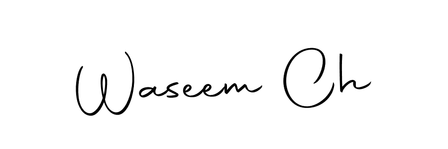 Here are the top 10 professional signature styles for the name Waseem Ch. These are the best autograph styles you can use for your name. Waseem Ch signature style 10 images and pictures png