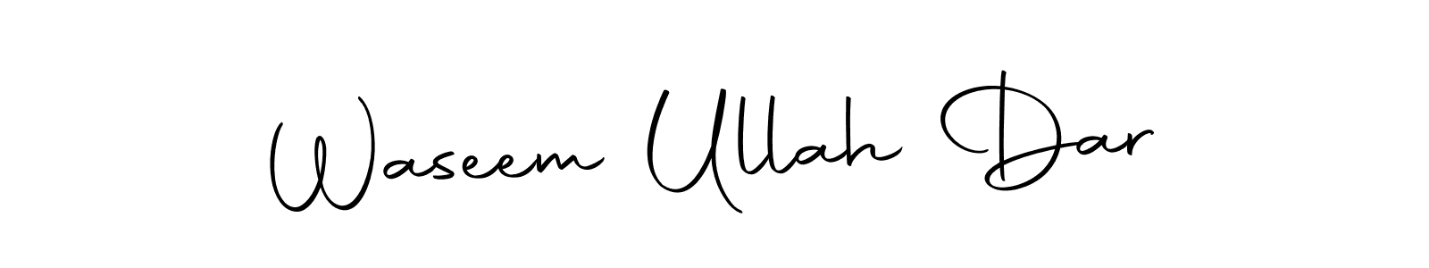 Design your own signature with our free online signature maker. With this signature software, you can create a handwritten (Autography-DOLnW) signature for name Waseem Ullah Dar. Waseem Ullah Dar signature style 10 images and pictures png