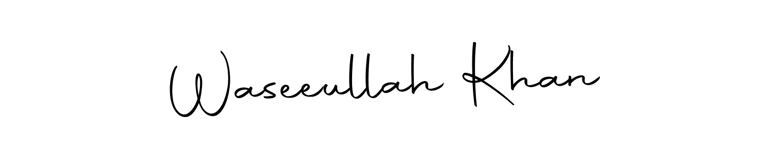 Make a short Waseeullah Khan signature style. Manage your documents anywhere anytime using Autography-DOLnW. Create and add eSignatures, submit forms, share and send files easily. Waseeullah Khan signature style 10 images and pictures png