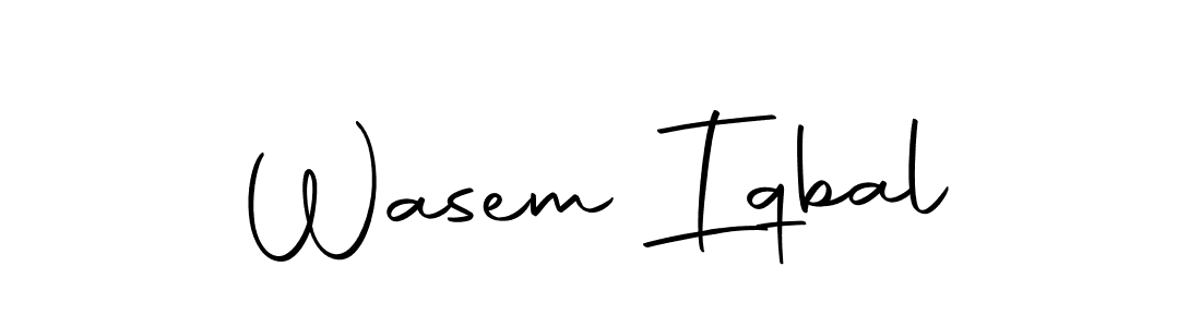 Wasem Iqbal stylish signature style. Best Handwritten Sign (Autography-DOLnW) for my name. Handwritten Signature Collection Ideas for my name Wasem Iqbal. Wasem Iqbal signature style 10 images and pictures png