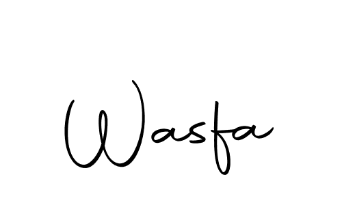 Wasfa stylish signature style. Best Handwritten Sign (Autography-DOLnW) for my name. Handwritten Signature Collection Ideas for my name Wasfa. Wasfa signature style 10 images and pictures png