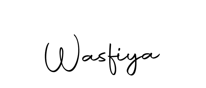 You can use this online signature creator to create a handwritten signature for the name Wasfiya. This is the best online autograph maker. Wasfiya signature style 10 images and pictures png