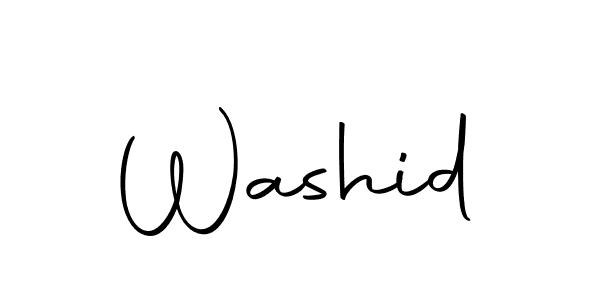 Use a signature maker to create a handwritten signature online. With this signature software, you can design (Autography-DOLnW) your own signature for name Washid. Washid signature style 10 images and pictures png